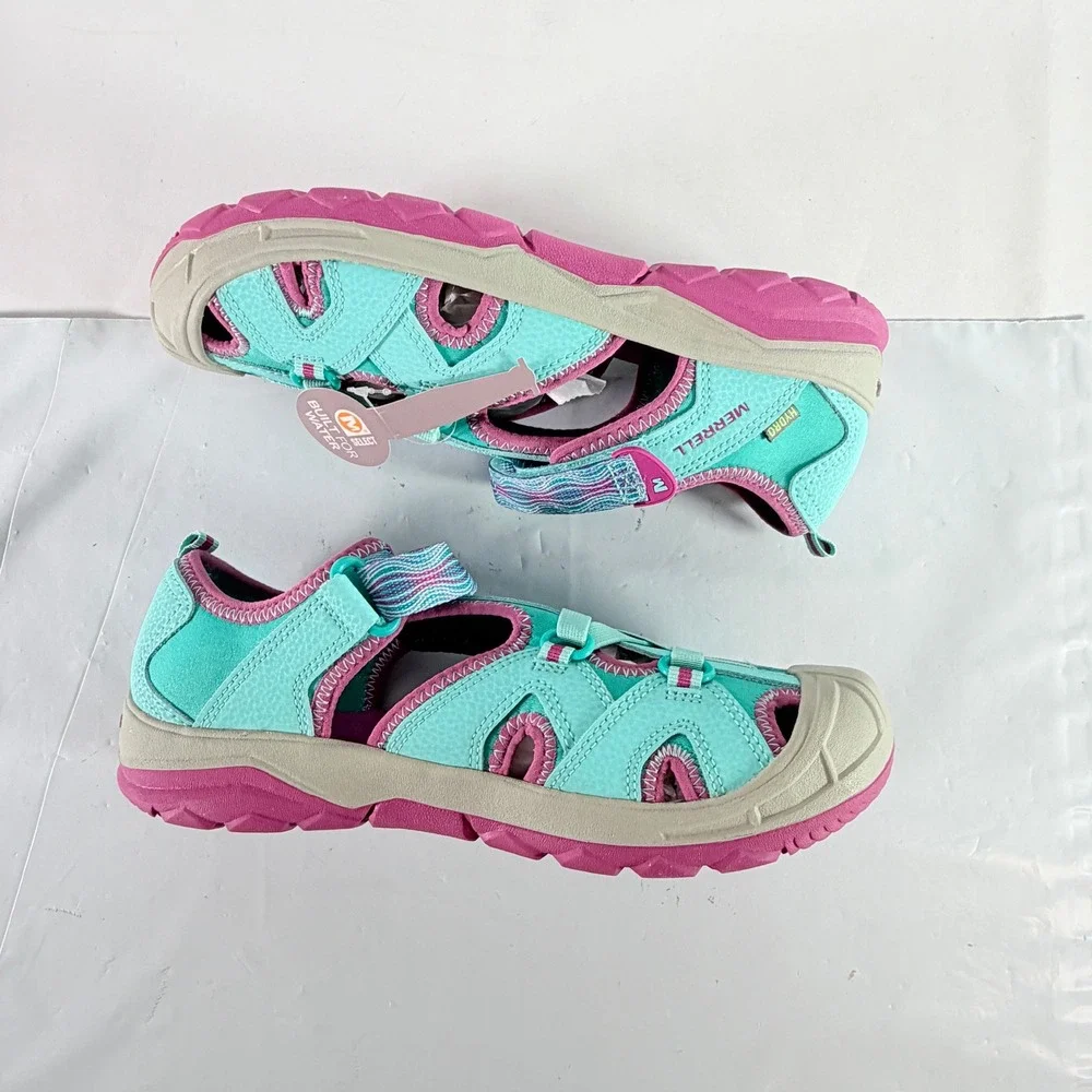 Merrell Hydro Girls Size 7‎ M Turquoise Purple Water Sport Sandals New in Box